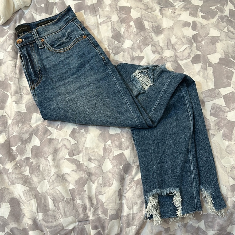 Kendall and Kylie ripped jeans